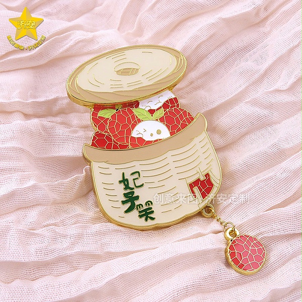 一筐荔枝妃子笑文创抽拉冰箱贴-3