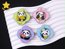 进博会吉祥物旋转徽章,潮玩徽章