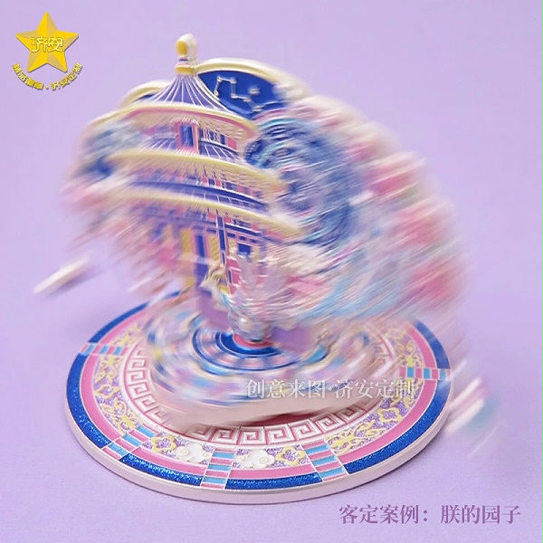 北京天坛冰箱贴旋转摆件旅游文创冰箱贴