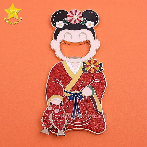 提鱼陶俑开瓶器冰箱贴旋转冰箱贴-1