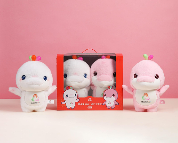 十五届全运会吉祥物大湾鸡文创周边毛绒公仔