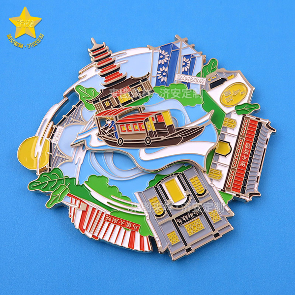 乌镇旅游旋转冰箱贴-东莞济安冰箱贴定制厂家