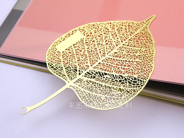 叶脉书签定制｜以金属镌刻自然