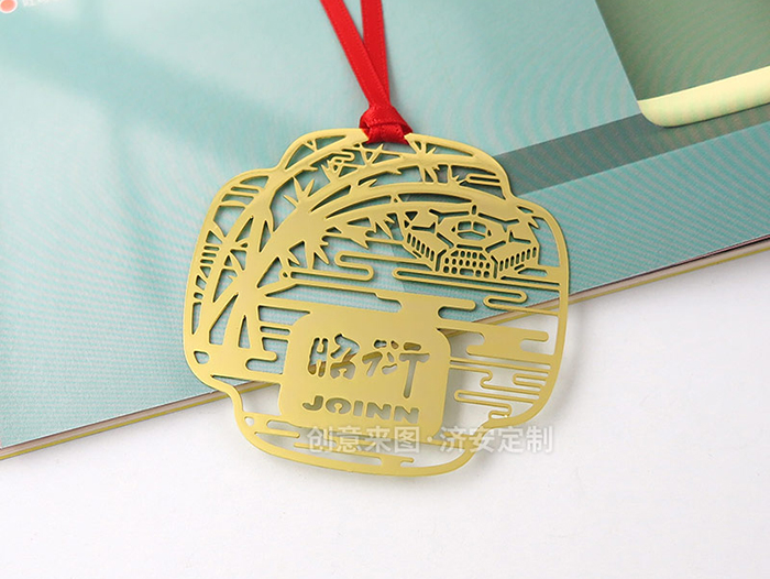 梅兰竹菊四君子金属镂空书签昭衍书签-6