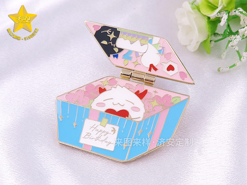 阴阳师七周年翻盖徽章-东莞济安徽章工厂动漫徽章定制案例