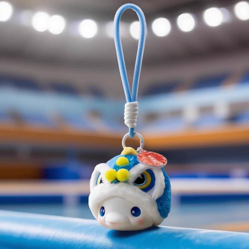 十五届全运会吉祥物大湾鸡文创周边挂饰,钥匙扣挂件,硅胶收纳包挂件2