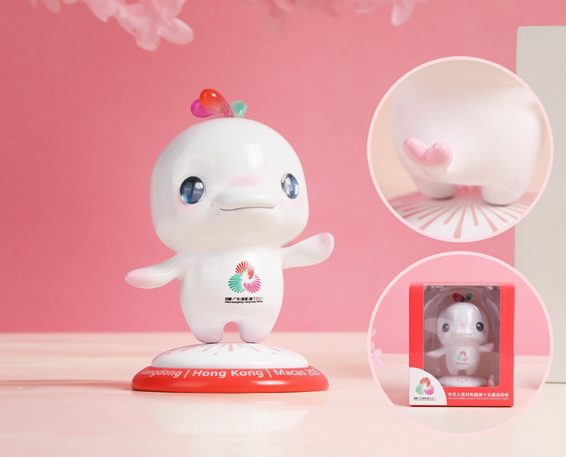 十五届全运会吉祥物大湾鸡文创周边公仔摆件,萌粒盲盒